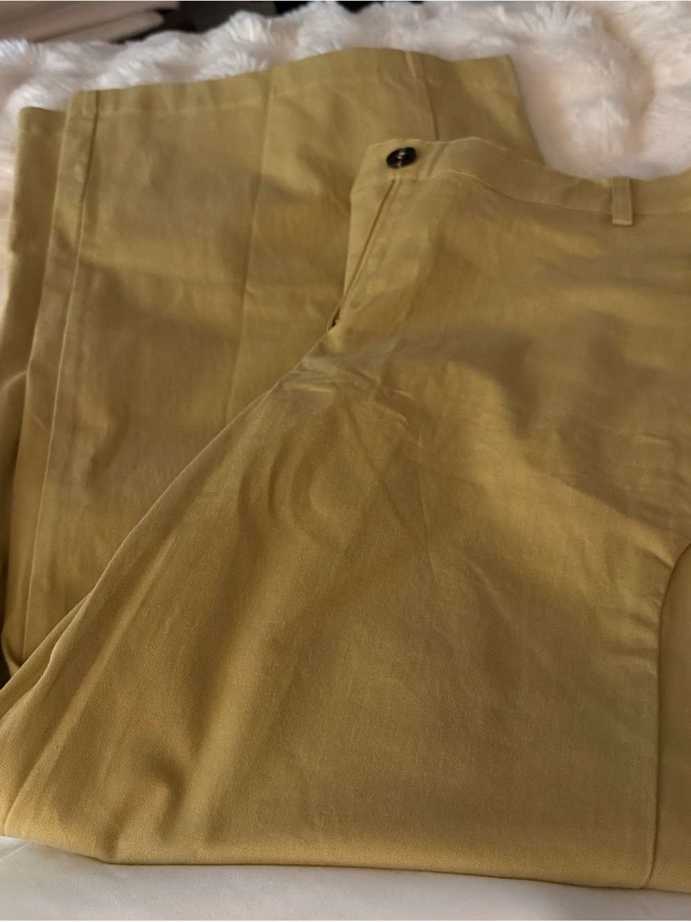 Maeve- Button-Pocket Wide-Leg Pants | Anthropologie ( Citron) S - Picture 5 of 6